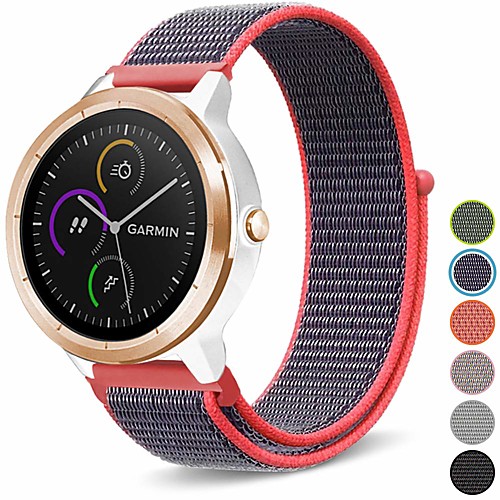 

Nylon Loop Woven Watch Band Wristband Strap for Garmin Vivoactive 3 / Vivomove HR Sport Band