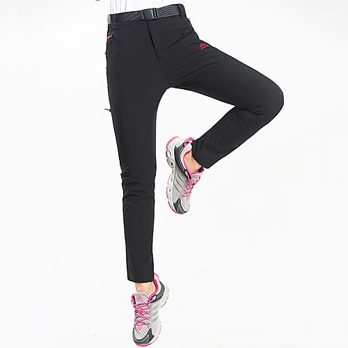

Women's Hiking Pants Trousers Solid Color Summer Outdoor Waterproof Windproof Quick Dry Breathable Elastane Pants / Trousers Bottoms Violet Black Camping / Hiking Hunting Fishing S M L XL XXL -