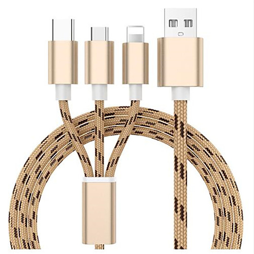 

Micro USB Cable 1.3m(4.3Ft) All-In-1 / Braided Nylon USB Cable Adapter For Samsung / Huawei / Xiaomi