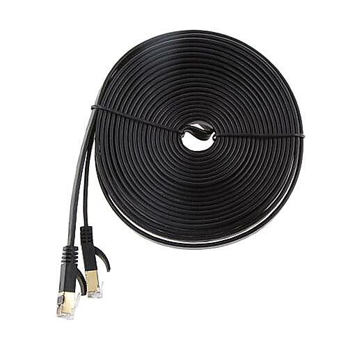 

Ethernet Cable CAT7 Network Cable Flat Cable Patch Cord 15M