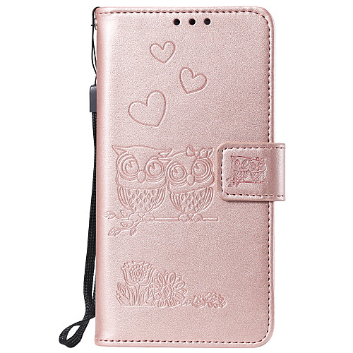 

Case For Sony Xperia XA XA1 XZ Z5 XZ1 XA2 L1 Card Holder Flip Pattern Full Body Cases owl animal heart PU Leather TPU