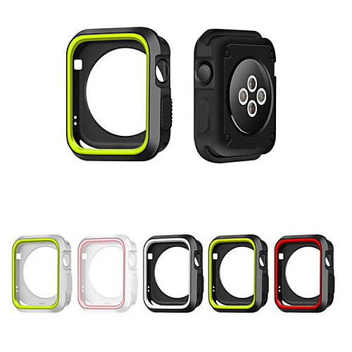 

Silicone Cover For Apple watch Case Full Frame Rubber Protector Soft Case For iWatch Apple Watch Series SE / 6/5/4/3/2/1 44 mm 40 mm 38 mm 42mm