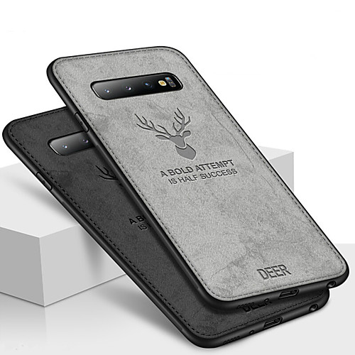 

Phone Case For Samsung Galaxy Back Cover S9 S9 Plus S8 Plus S8 S7 edge S7 S10 S10 Galaxy S10 E Shockproof Embossed Pattern Cartoon 3D Cartoon Animal Soft TPU Oxford Cloth