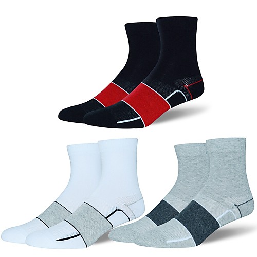 

Compression Socks Athletic Sports Socks Cycling Socks Men's Women's Yoga Hiking Climbing Bike / Cycling Anatomic Design Protective 1 Pair Chinlon Spandex Cotton White Black Gray L-XL / Stretchy