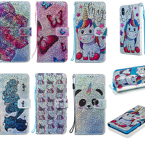 

Case For Samsung Galaxy Galaxy S10 / Galaxy S10 Plus Glitter Shine / Wallet Full Body Cases Cartoon / Glitter Shine Soft TPU for Galaxy S10 / Galaxy S10 Plus / Galaxy S10 E