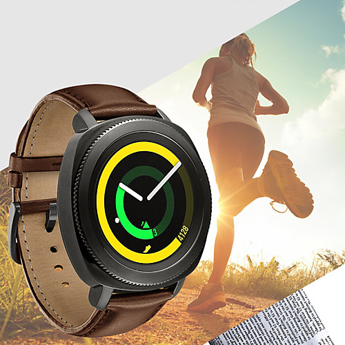

Genuine Leather Wristband Watch Band Strap Bracelet For Samsung Galaxy Active / Galaxy Watch 42mm / Gear Sport / Gear S2 Classic Smart Watch
