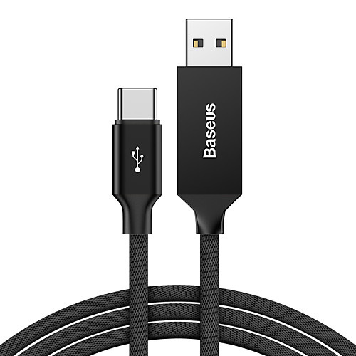 

Baseus Artistic striped cable USB For Type-C 3A 5M Black