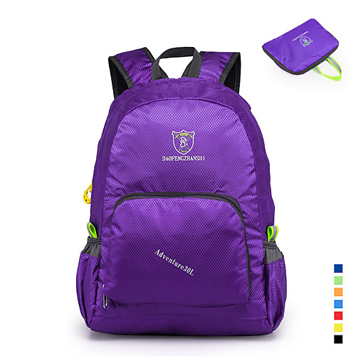 

Daofeng 20-35 L Lightweight Packable Backpack Packable Rain Waterproof Fast Dry Foldable Breathable Outdoor Fishing Hiking Camping Polyester Purple Yellow Red / Compact