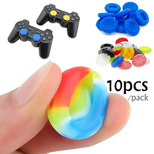 

10 Rubber Silicone Game Controller Thumb Stick Grips for PS4 Ultra-thin Xbox One Xbox 360 Wii U Controller