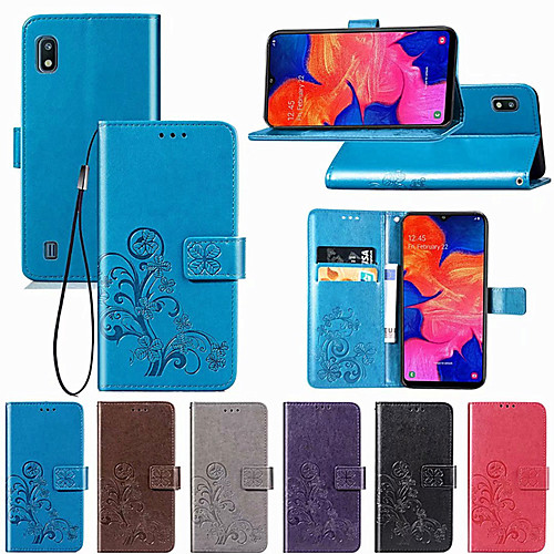 

Phone Case For Samsung Galaxy Full Body Case Leather A6 (2018) A6 (2018) A8 2018 A8 2018 A7 Galaxy A9(2018) A10 A30 A50 A20 Wallet Card Holder Flip Flower / Floral Hard PU Leather TPU