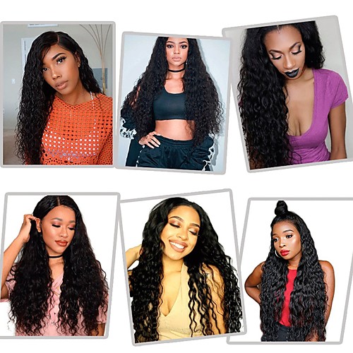6 Bundles Brazilian Hair Water Wave Unprocessed Human Hair Natural