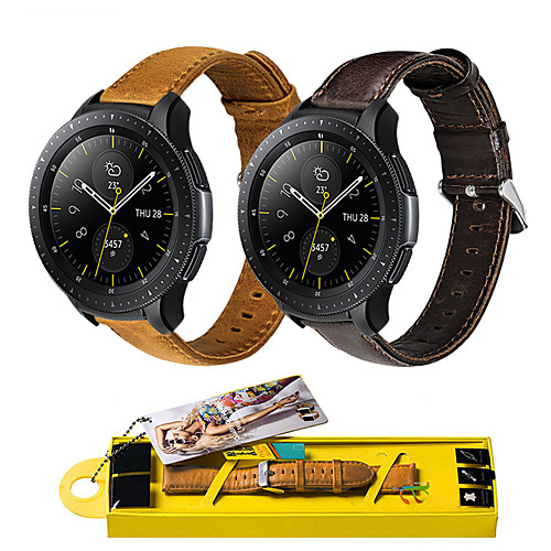 

Watch Band for Gear Sport / Samsung Galaxy Watch 42 / Samsung Galaxy Active Samsung Galaxy Sport Band Genuine Leather Wrist Strap