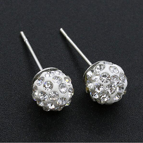 

Women's Stud Earrings Classic Stylish Simple Earrings Jewelry Silver For Daily Work 1 Pair