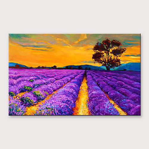 

Oil Painting Hand Painted Horizontal Abstract Landscape Modern Rolled Canvas (No Frame)