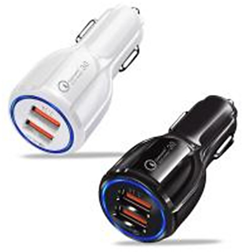 

Car Charger / Fast Charger USB Charger EU Plug Multi-Output / QC 3.0 2 USB Ports 3.1 A DC 12V for Universal