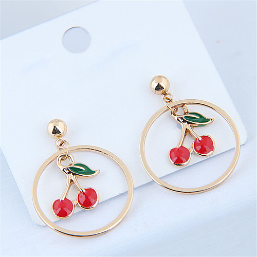 

Women's Drop Earrings Earrings Cherry Simple Sweet Fashion Cute Earrings Jewelry Gold For Daily Holiday Work 1 Pair