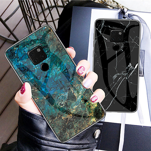 

Case For Huawei Mate 10 / Mate 10 pro / Mate 10 lite Shockproof / Pattern Back Cover Marble Hard TPU / Tempered Glass