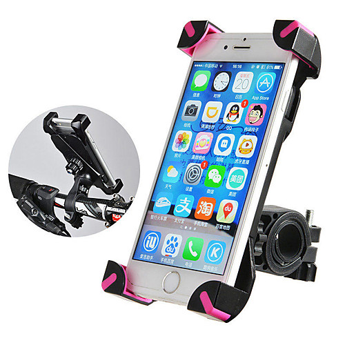 

ROCKBROS Bike Phone Mount Anti-Slip Anti-Shake / Damping 360°Rolling / Rotatable for Road Bike Mountain Bike MTB BMX PVC iPhone X iPhone XS iPhone XR Cycling Bicycle Black Pink 1 pcs