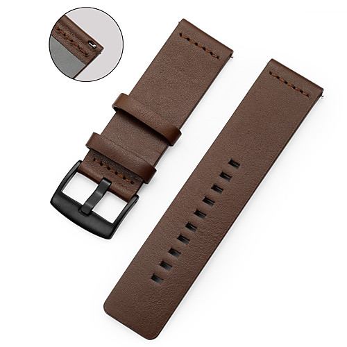

Smart Watch Band for LG 1 pcs Sport Band Genuine Leather Replacement Wrist Strap for LG G Watch W100 LG G Watch R W110 LG Watch Urbane W150 22mm