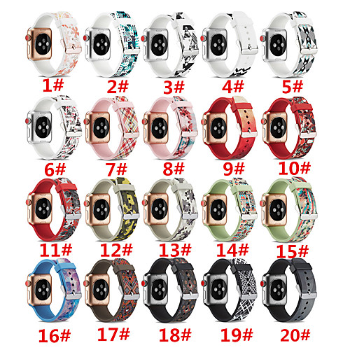 

Colorful Soft Silicone Band for Apple Watch 38MM 42MM 40MM 44MM Rubber Wrist Bracelet Watch Strap for iWatch 4 3 2 1