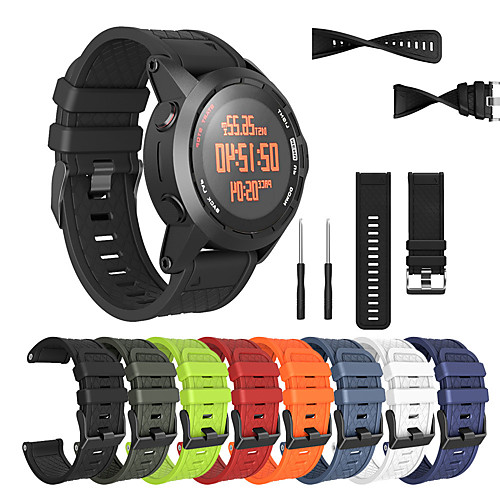 

Replacement Wristband Watch band Wrist strap Silicagel Soft Band Strap For Garmin Fenix 2 Smart Watch Bracelet with Tool