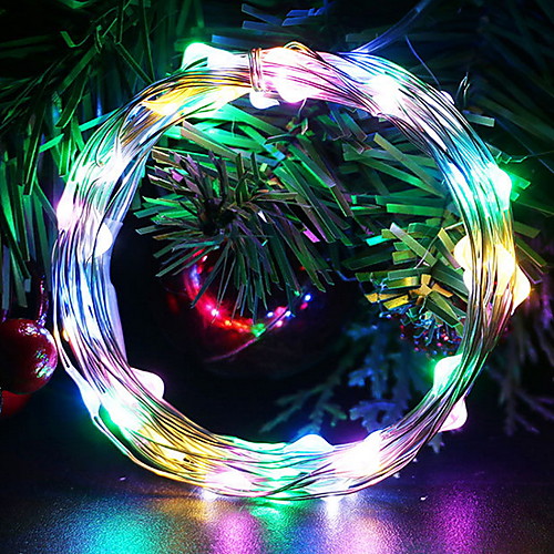 

5m String Lights 50 LEDs 1 set Multi Color Decorative AA Batteries Powered