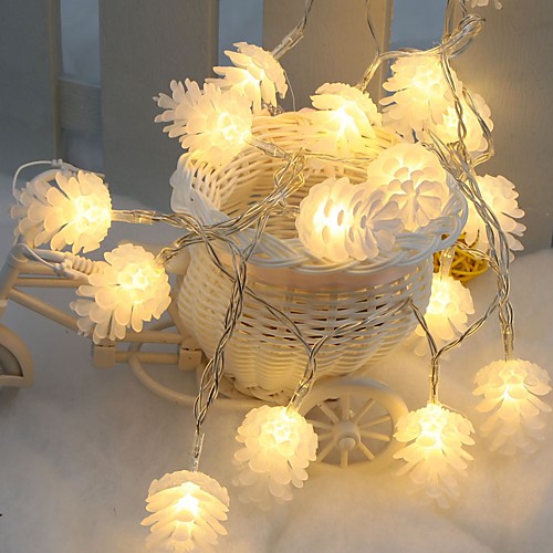 

1.5m String Lights 10 LEDs 1 set Warm White RGB White Creative Party Decorative AA Batteries Powered