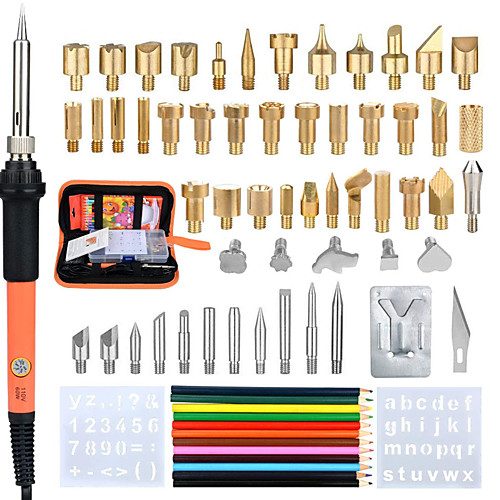 

71-Piece Engraving Iron Set Adjustable Temperature Engraving Tool Electric Iron Engraving Tool