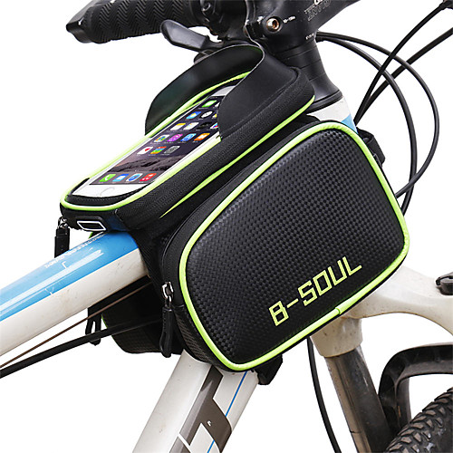 

B-SOUL Cell Phone Bag Bike Frame Bag Top Tube 6.2 inch Touch Screen Waterproof Portable Cycling for Samsung Galaxy S6 Samsung Galaxy S6 edge LG G3 Blue Green Red Road Bike Mountain Bike MTB Outdoor