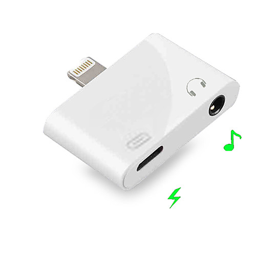 

2 in 1 Lightning to 3.5 MM Jack Earphone Aux IOS 9/10/11/12 for Iphone XS Max X 8 7 Plus Dual Headphone Audio Charge Adapter