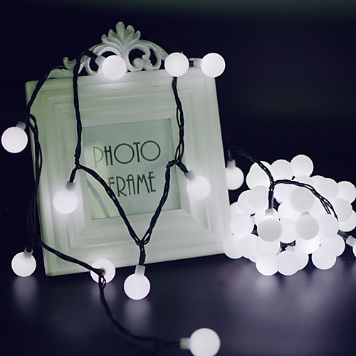 

30m String Lights 300 LEDs 1Set Mounting Bracket 1 set Warm White RGB White Waterproof Solar Creative Solar Powered
