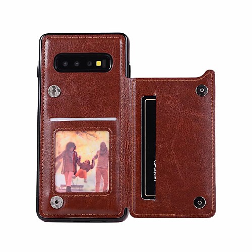 

For Samsung Galaxy S7 S7EDGE S8 S8PLUS S9 S9PLUS S10 S10E S10PLUS Magnetic Leather Wallet Shockproof Case Cover