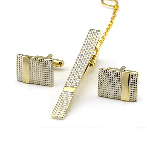 

Cufflinks Tie Clips Formal Brooch Jewelry Silver Golden For Daily Work