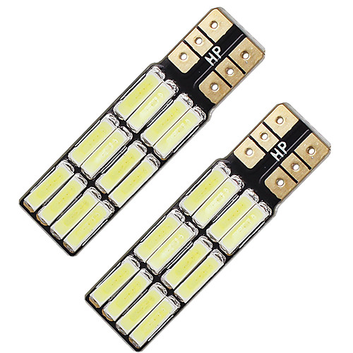 

OTOLAMPARA 2PCS Car LED License Plate Lamp W5W All in One Design CAN-bus LED T10 Bulb Special for Toyota Corolla/ Camry/ Nissan Teana/ Sylphy/ Toyota RAV4 Super Bright Car LED 193 Bulb