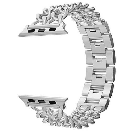 

Smart Watch Band for Apple iWatch 1 pcs Jewelry Design Stainless Steel Replacement Wrist Strap for Apple Watch Series SE / 6/5/4/3/2/1 38mm 40mm 42mm 44mm
