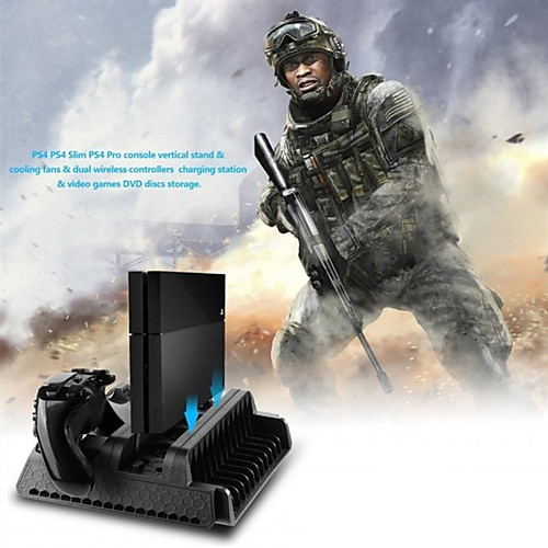 

LITBest Charger Kits / Stand / Fans For PS4 / Sony PS4 / PS4 Slim , Charger Kits / Stand / Fans ABS 1 pcs unit