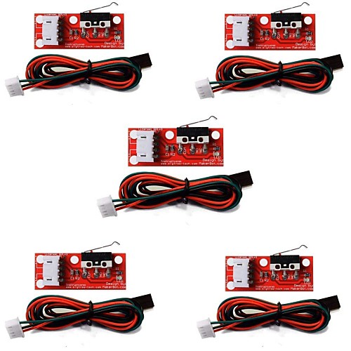 

5Pcs of Mechanical Endstop Limit Switch with Cable for 3D Printer Prusa Ramps 1.4