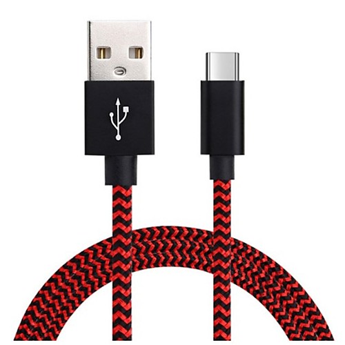 

Type-C Cable Quick Charge Nylon USB Cable Adapter For Samsung / Huawei