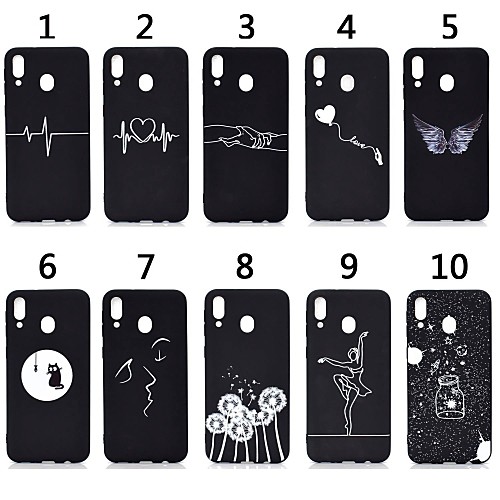 

Case For Samsung Galaxy A6 (2018) / A6 (2018) / Galaxy A7(2018) Frosted / Pattern Back Cover Butterfly / Heart Soft TPU