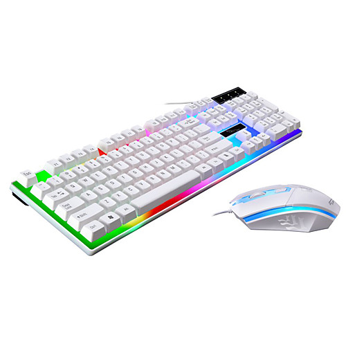 

LITBest USB Wired Mouse Keyboard Combo Color Gradient / Backlit Gaming Keyboard Gaming / Waterproof Gaming Mouse 1600 dpi