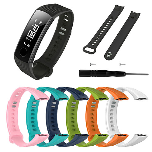 

Smart Watch Band for Huawei 1 pcs Sport Band DIY Tools Silicone Replacement Wrist Strap for Honor Band 3