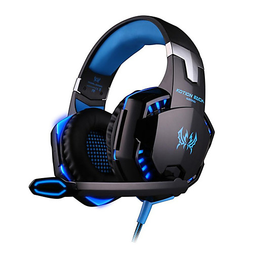 

KOTION EACH G2000 Gaming Headset Wired Gaming Headphones Noise-Cancelling Music Stereo with Mic LED Light for PC Gamer