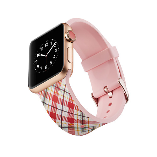 

Smartwatch Band for Apple Watch Series 5/4/3/2/1 Silicone Classic Buckle iwatch Strap