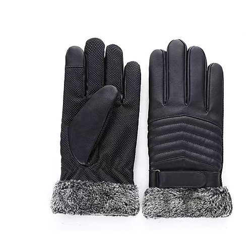 

Full Finger Men's Motorcycle Gloves Leather Touch Screen / Warm