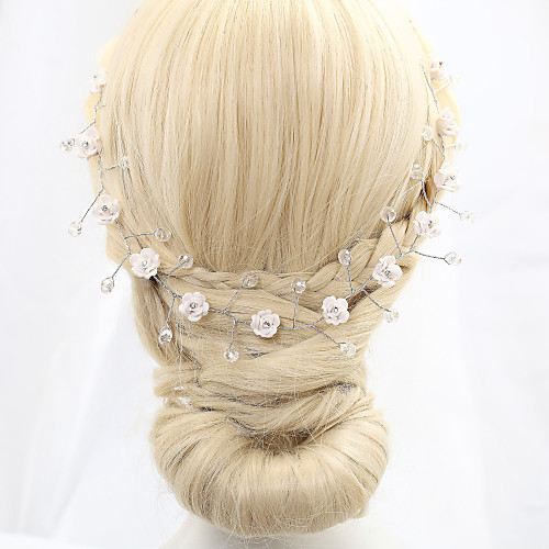 

Crystal / Rhinestone Headdress with Crystal / Crystals / Rhinestones 1 Piece Wedding Headpiece