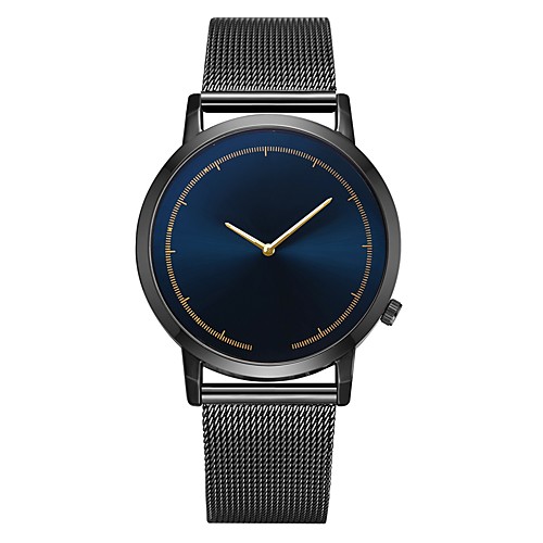 

Men's Dress Watch Quartz Formal Style Modern Style Black / Silver Casual Watch Cool Analog Casual Fashion - Black / Silver BlackGloden Black One Year Battery Life