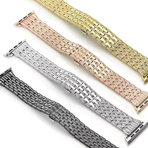 

Diamond-studded Beaded Band for Apple Watch Series Smart Watch Series 5/4/3/2/1 Wrist Strap