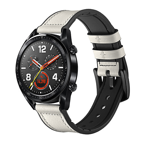 

Smart Watch Band for Huawei 1 pcs Modern Buckle Silicone Genuine Leather Replacement Wrist Strap for Huawei Watch GT 22mm