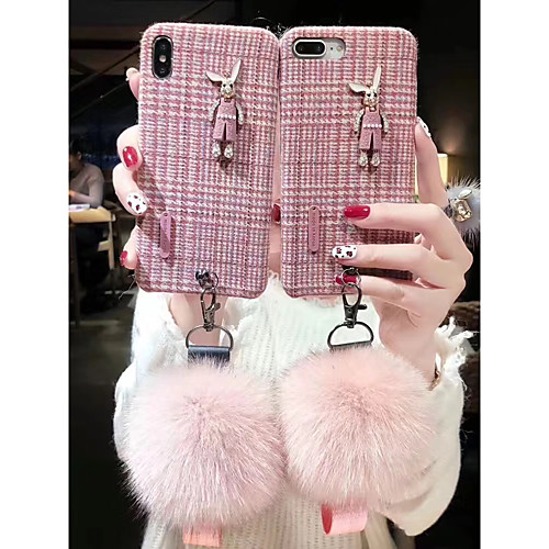 

Case For Apple iPhone XS / iPhone XR / iPhone XS Max Pattern Back Cover 3D Cartoon Soft Textile