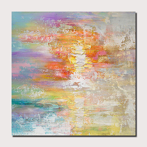 

Oil Painting Hand Painted Square Abstract Landscape Comtemporary Modern Stretched Canvas